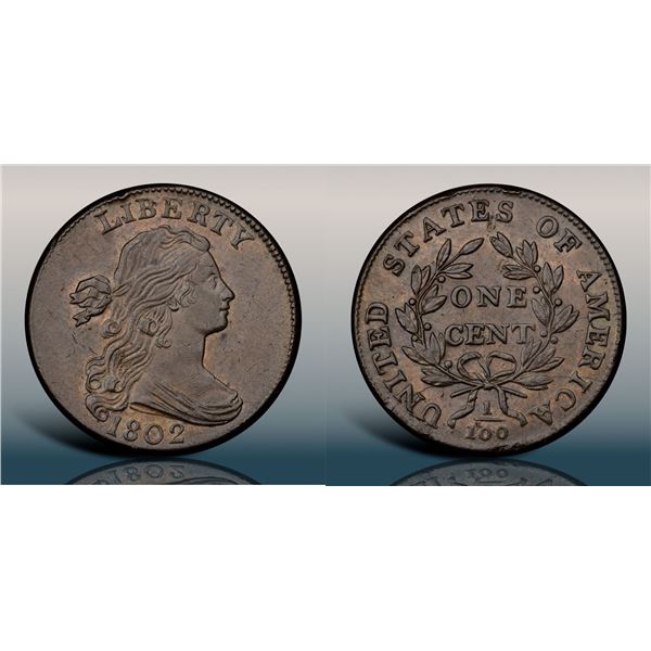 1802 S-237 R2 PCGS graded AU58
