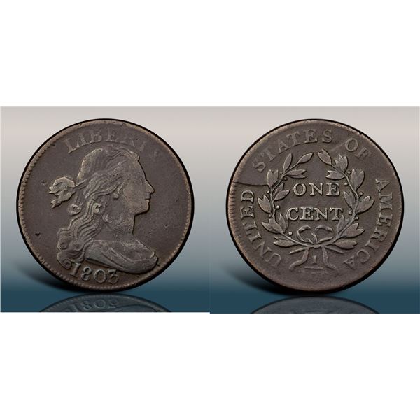 1803 S-264 R4+ Large Date, Small Fraction, PCGS Fine Detail, Altered Surface