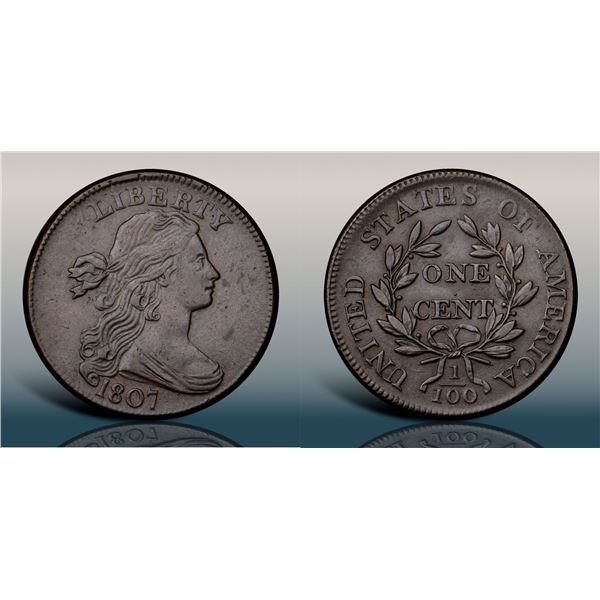 1807 S-276 R1 Large Fraction PCGS graded AU50