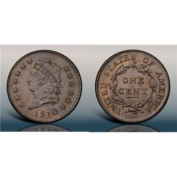 1810 S-285 R2 PCGS graded AU58