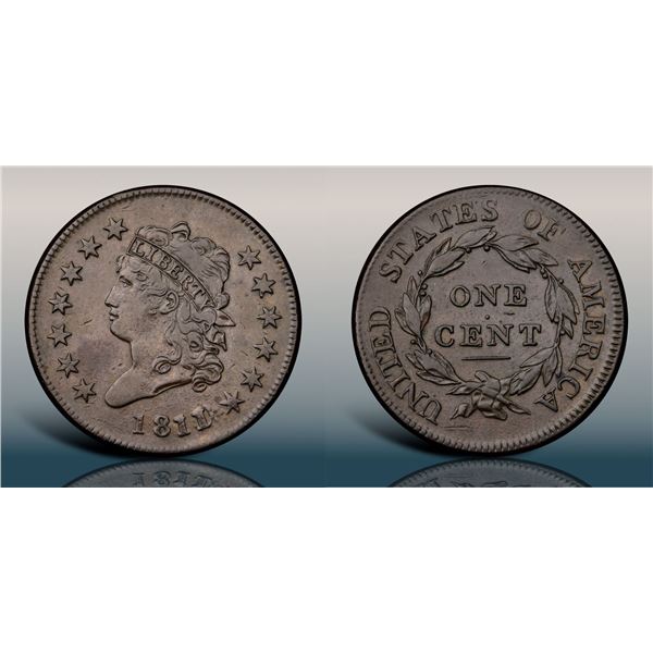 1811/10 S-286 R3 Overdate 11 over 10, PCGS graded XF45