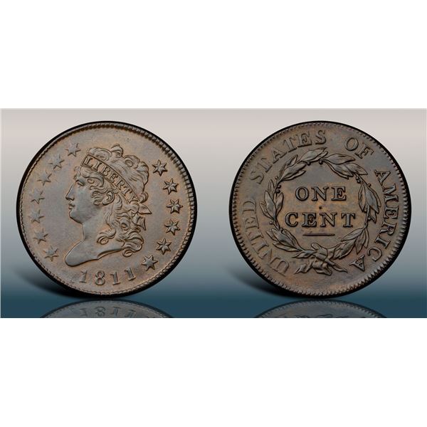 1811 S-287 R2 PCGS graded AU55