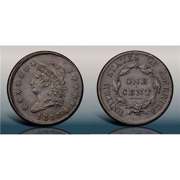 1811 S-287 R2 PCGS graded AU50