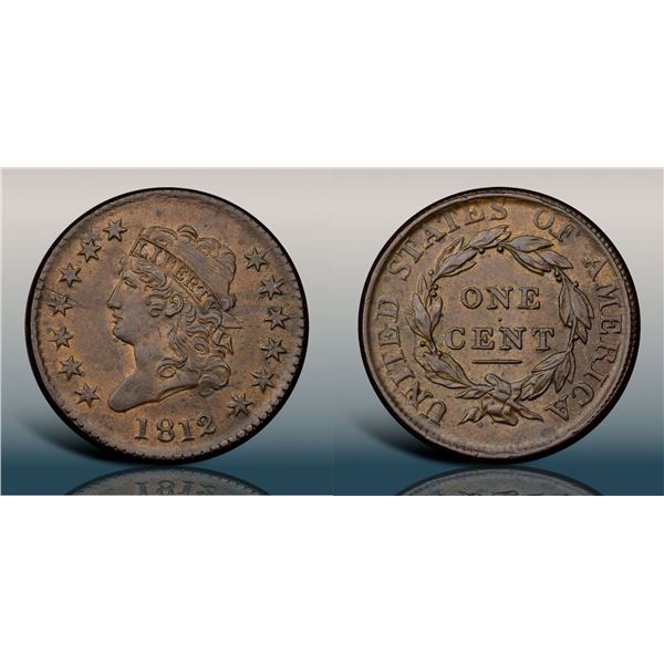 1812 S-288 R2 Large Date PCGS graded AU55