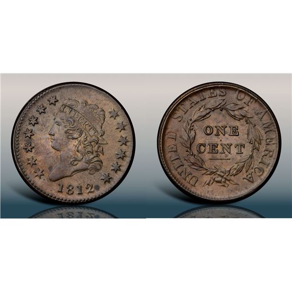 1812 S-290 R1 Small Date PCGS graded MS63 Brown