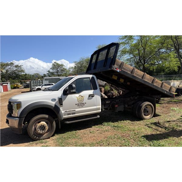 2018 Ford F550 Dump Truck 4x4, Lic. 490TWT (Starts & Runs - See Video )