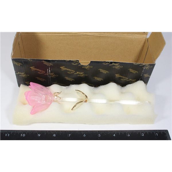 NEW ITEM 37929 GLASS COLLECTION FLOWER