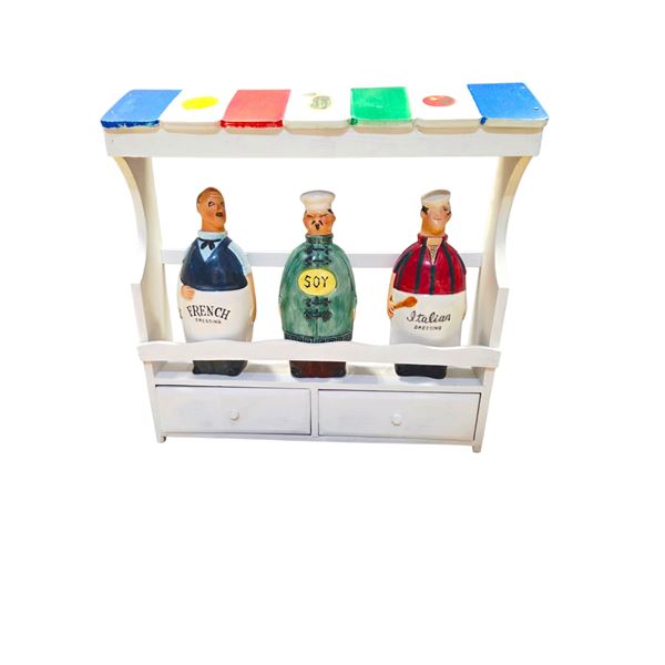 ITALIAN CONDIMENT RACK WITH DRAWERS