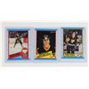 Image 1 : 3 MARIO LEMIEUX HOCKEY CARDS IN SLEEVES