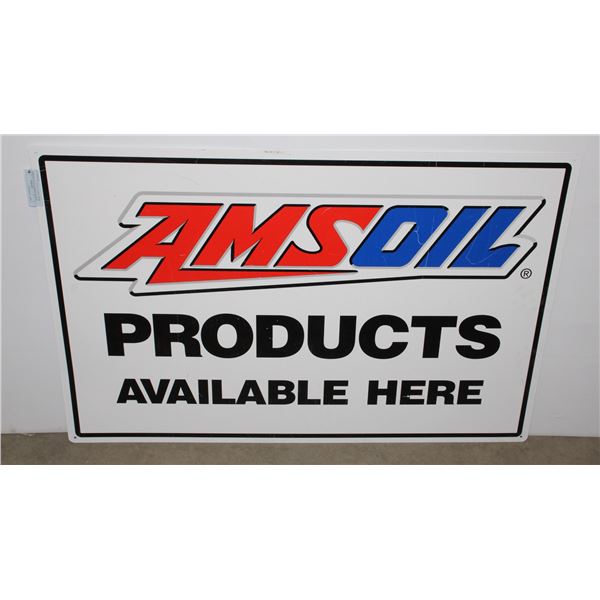 AMSOIL PRODUCTS AVAILABLE HERE SIGN 36" X 24"