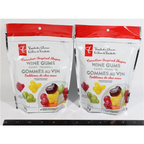 TWO PC WINE GUMS CANDY 200G EACH