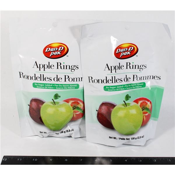 TWO DAN-D PAK APPLE RINGS