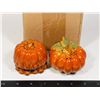 Image 1 : NEW ITEM 14520 PUMPKIN SHAPE SALT AND PEPPER SET
