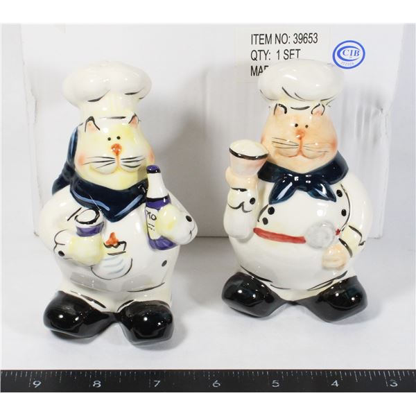 NEW ITEM 39653 CAT CHEFF FIGURINES