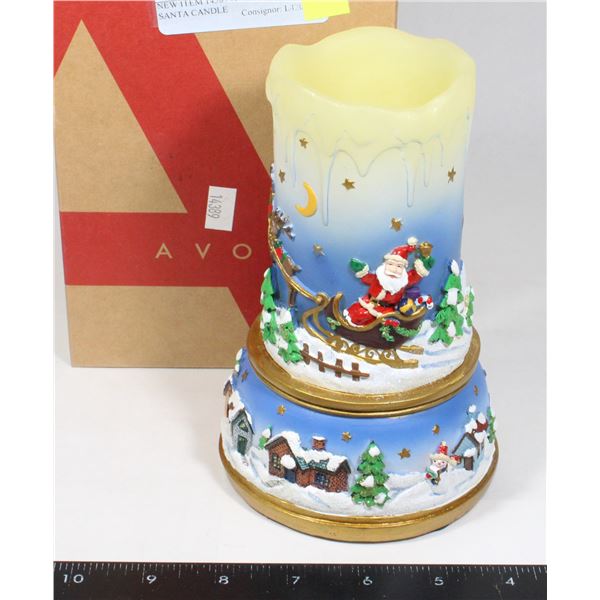 NEW ITEM 14389 AVON FLAMELESS SANTA CANDLE