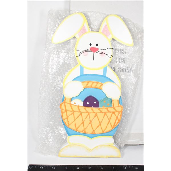 NEW ITEM 12624 WOODEN RABBIT EASTER