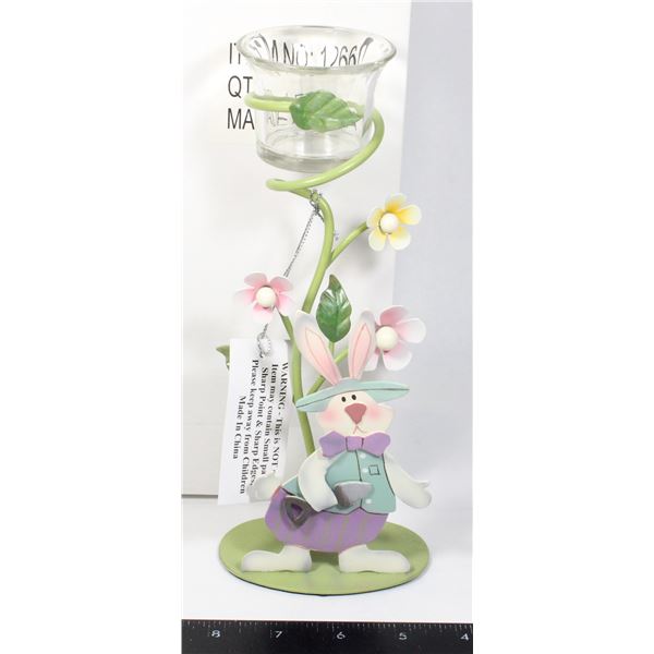 NEW ITEM 12660 METAL EASTER CANDLE HOLDER