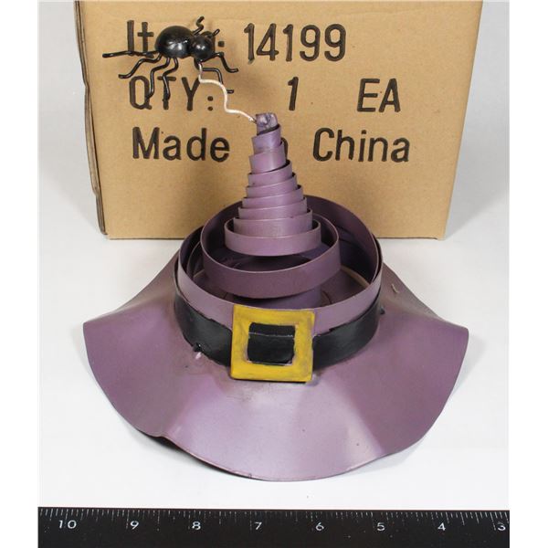 NEW ITEM 14199 WITCH HAT CANDLE HOLDER