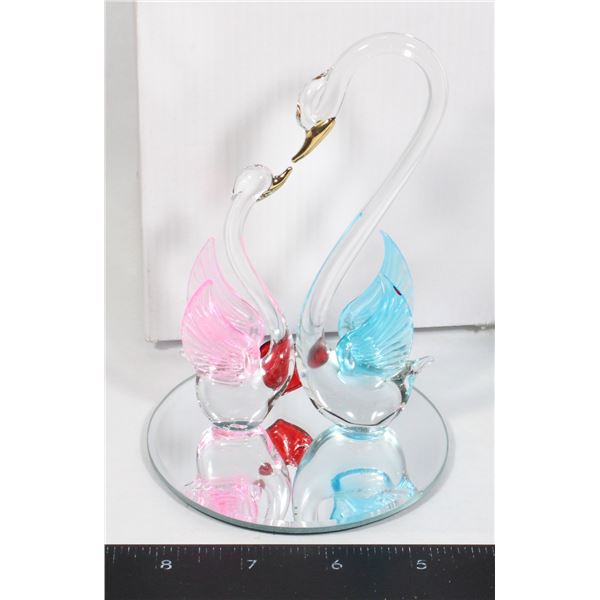 NEW ITEM 12536 GLASS SWAN