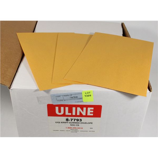 ULINE BOX 6X9 ENVELOPES