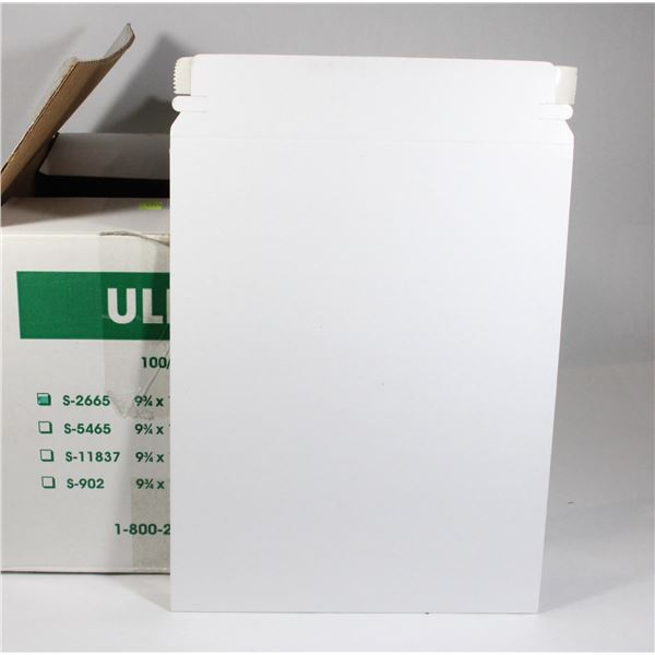 APPROX. 80 COUNT BOX ULINE STAY FLATS ENVELOPES
