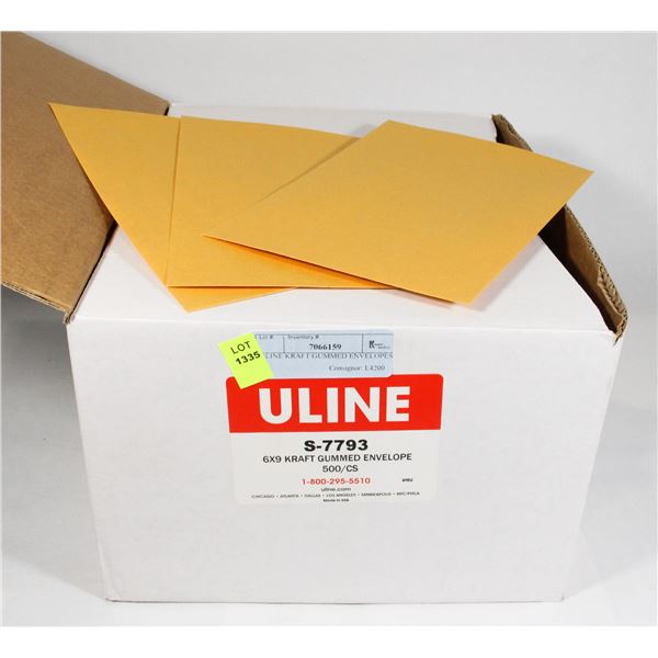 ULINE KRAFT GUMMED ENVELOPES