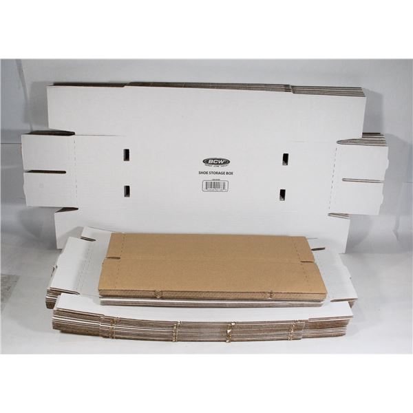 LOT OF SHOE STORAGE BOXES