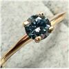 Image 1 : 10K YELLOW GOLD 0.95G LAB BLUE DIAMOND 0.3CT RING
