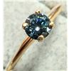 Image 3 : 10K YELLOW GOLD 0.95G LAB BLUE DIAMOND 0.3CT RING