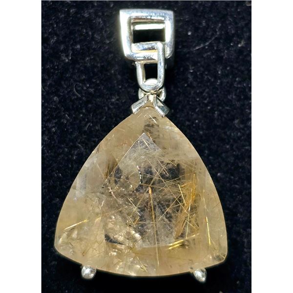 SILVER GENUINE GEMSTONE 9.2G PENDANT