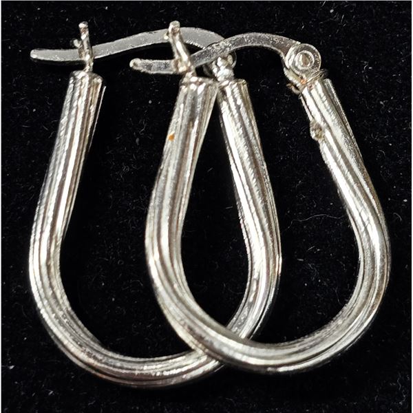 SILVER HOOP EARRINGS