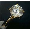 Image 4 : 10K YELLOW GOLD MOISSANITE(2CT) RING