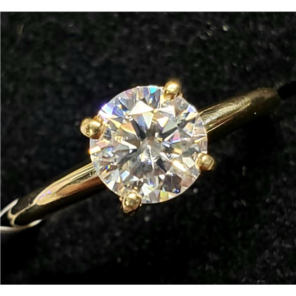 10K YELLOW GOLD MOISSANITE(1CT) RING