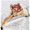 Image 5 : 10K YELLOW GOLD 2.08G LAB PINK DIAMOND 0.5CT RING