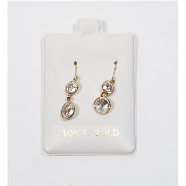 10K YELLOW GOLD MOISSANITE(3CT) EARRINGS