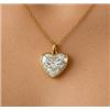 Image 1 : 10K, LAB DIAMONDS, 0.7CT HEART SHAPE PENDANT