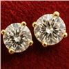 Image 1 : 14K, 1.7CT LAB DIAMOND, 2.14G EARRING