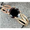Image 2 : 10K YELLOW GOLD 1.49G BLACK DIAMOND 0.6CT RING