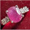 Image 1 : SILVER 3.5G RUBY 2.5CT SIZE 7 RING