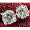 Image 2 : 14K WHITE GOLD LAB DIAMOND 0.42CT EARRINGS