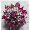 Image 2 : 10K YELLOW GOLD 4.39G RUBY 1CT DIAMOND 0.03CT RING