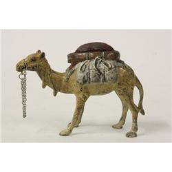 Patinated Austrian bronze Camel pin cushion
