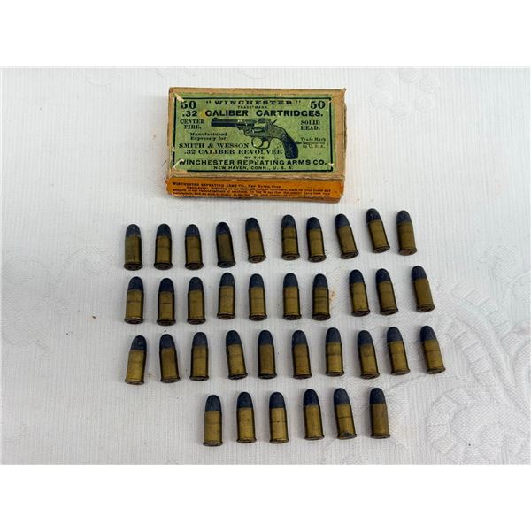 RARE ANTIQUE WINCHESTER BOX .32 CALIBER