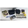 Image 1 : LEATHER BINOCULAR CASE, BINOCULAR HARNESS, BUSHNELL BINOCULAR CASE AND MISCELLANEOUS ITEMS (INTERNAL