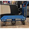 Image 1 : Metal 6-Wheel Heavy-Duty Tubular Flatbed Utility Cart 39" x 18" x 36"H - pick up Feb 6