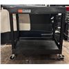 Image 1 : Luxor Plastic Utility Cart w/ Undershelf 35" x 18" x 34"H  - pick up Feb 6