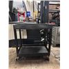 Image 3 : Luxor Plastic Utility Cart w/ Undershelf 35" x 18" x 34"H  - pick up Feb 6
