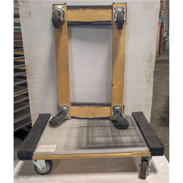 LOT OF TWO 4 WHEEL MOVING DOLLIES