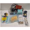 Image 1 : FLAT OF ASSORTED SOLDERING SUPPLIES INCL: WELLER