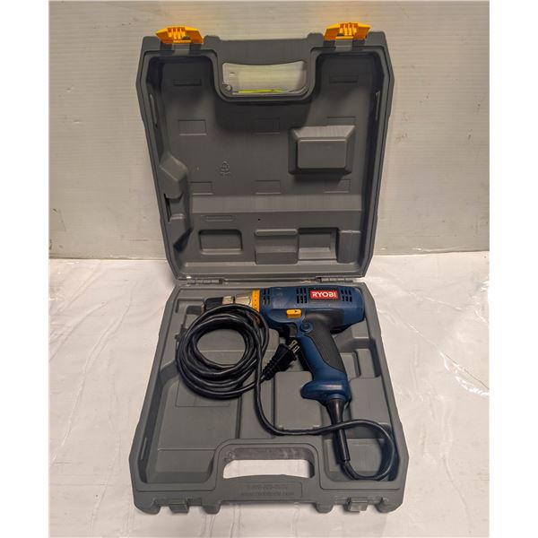 RYOBI CORDED DRILL IN CASE